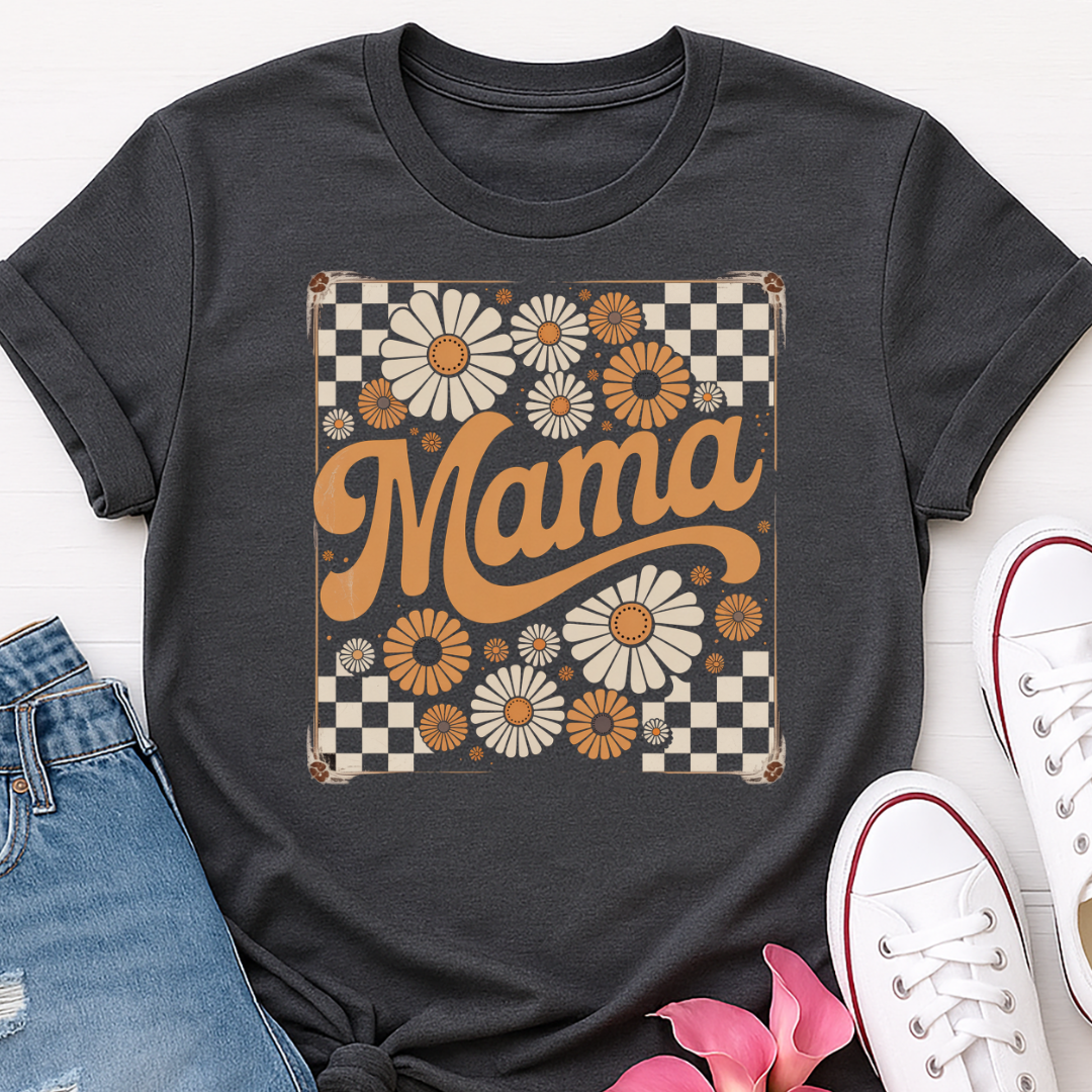 Retro Floral Mama T-shirt