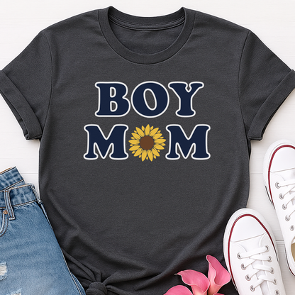 Boy Mom Sunflower T-shirt - Mom Life Tee
