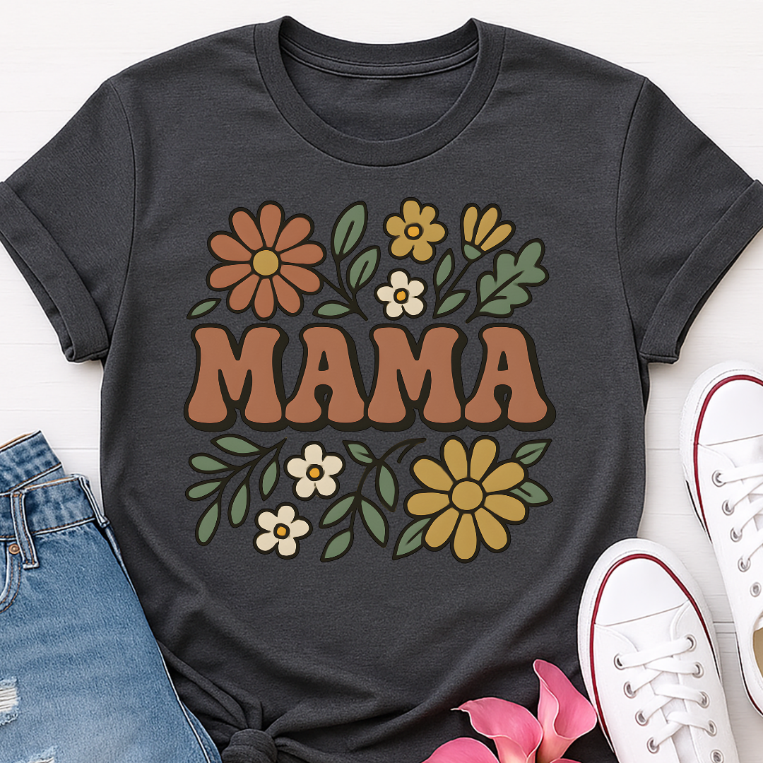 Groovy Floral Mama T-shirt