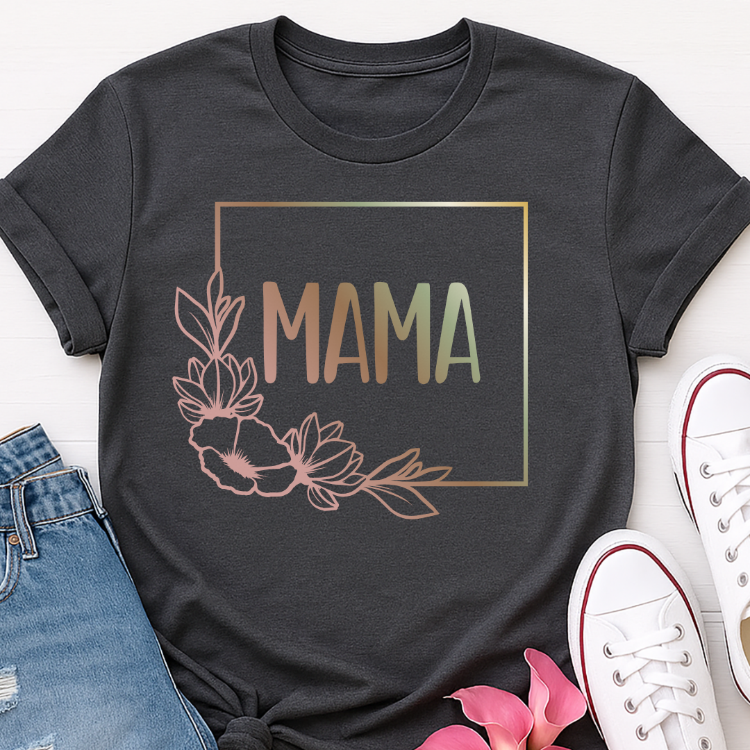 Boho Floral Mama T-shirt