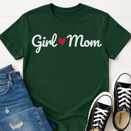 Girl Mom Christmas T-shirt