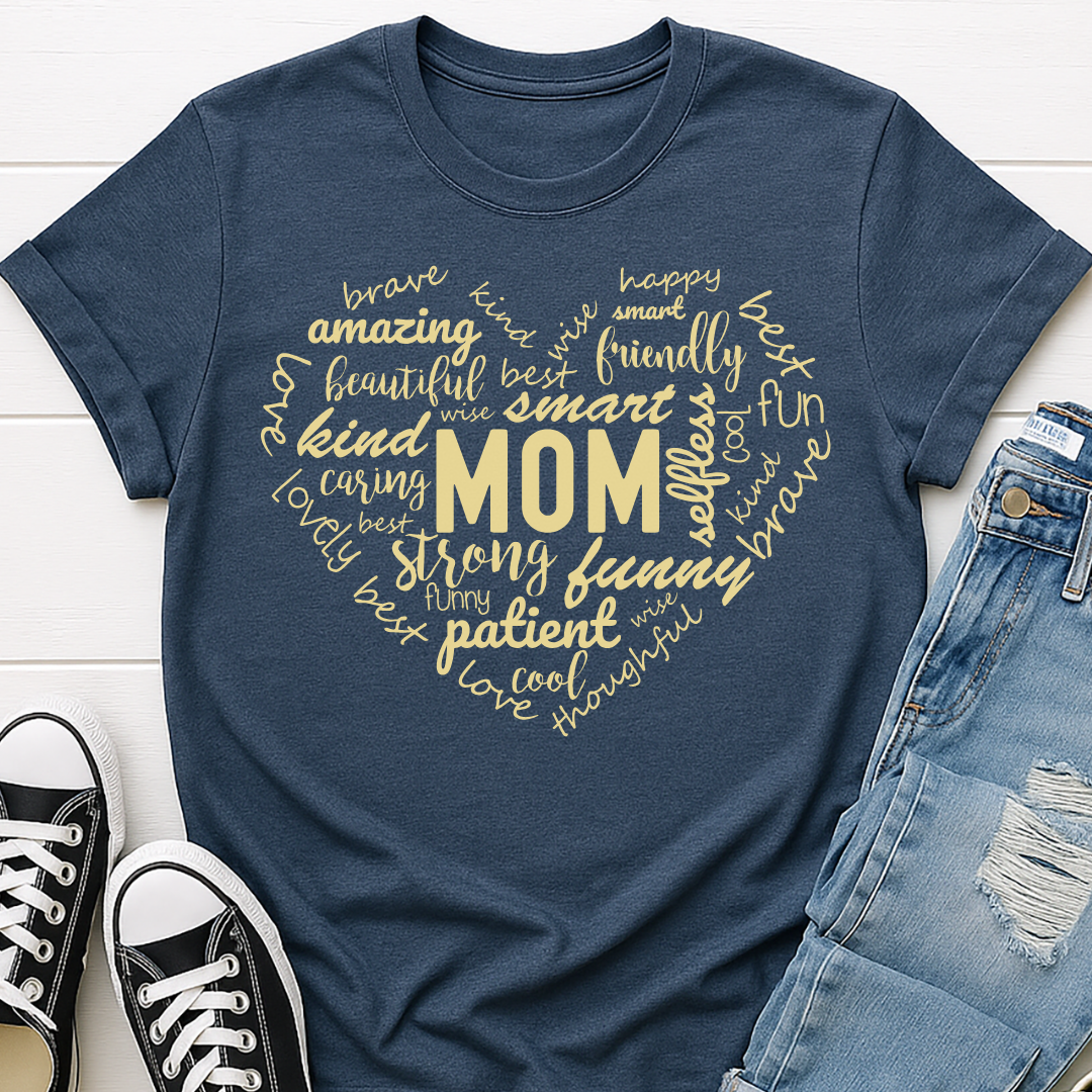 Amazing Mom Word Art T-shirt