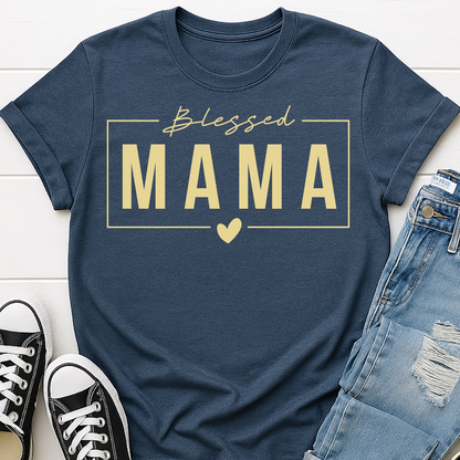 Blessed Mama T-shirt - Faith Inspired Mom Life Tee