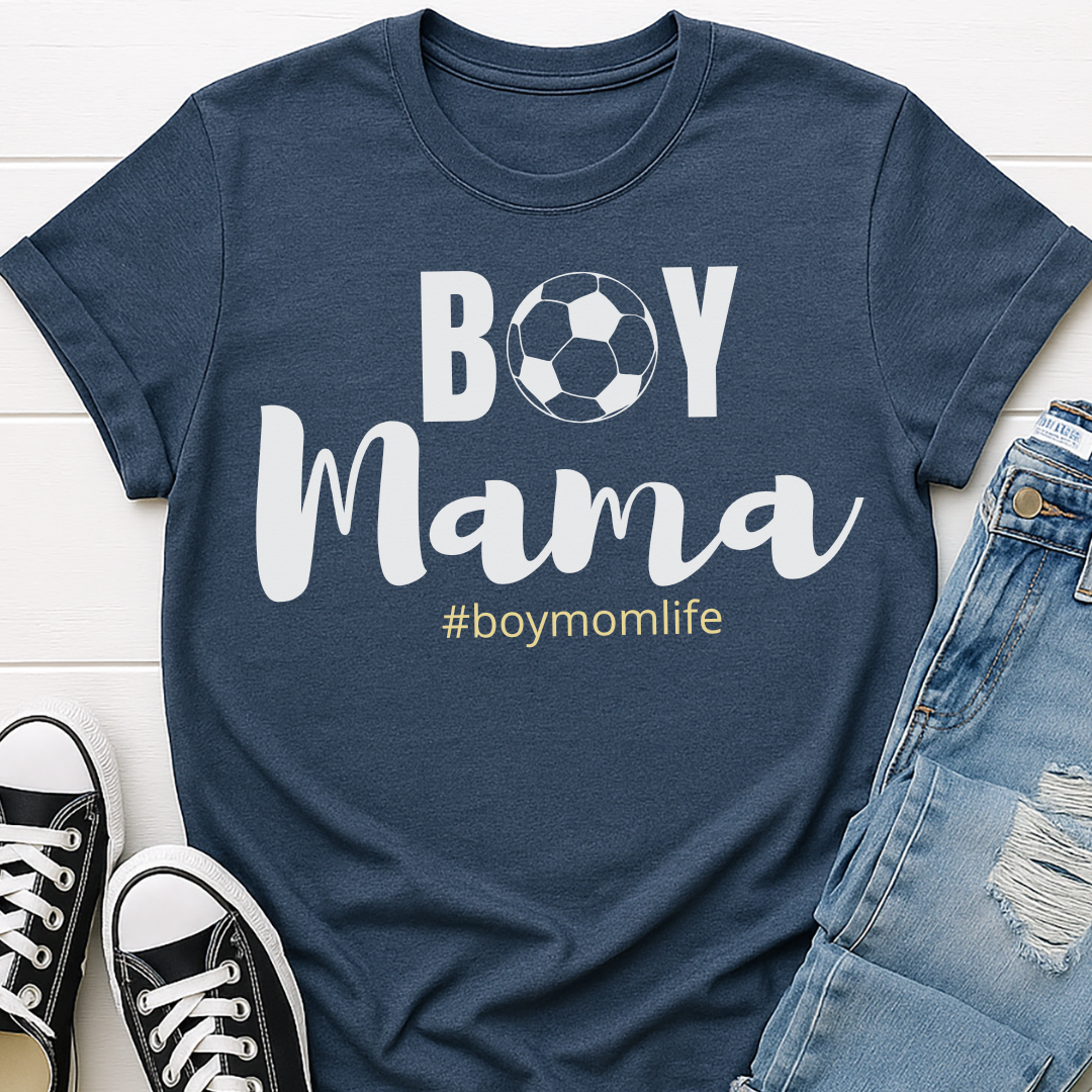 Boy Mama Soccer T-shirt