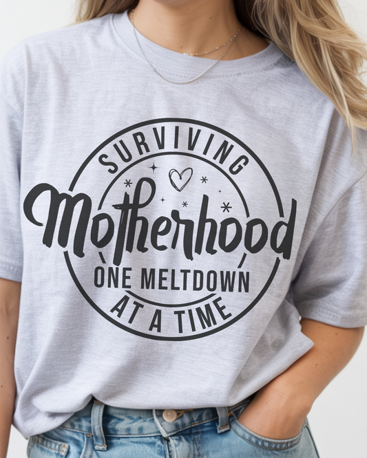 Surviving Motherhood T-shirt - Funny Mom Life Tee