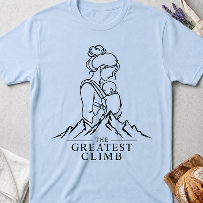 The Greatest Climb Shirt – Adventure Mom Tee | Minimal Motherhood Shirt