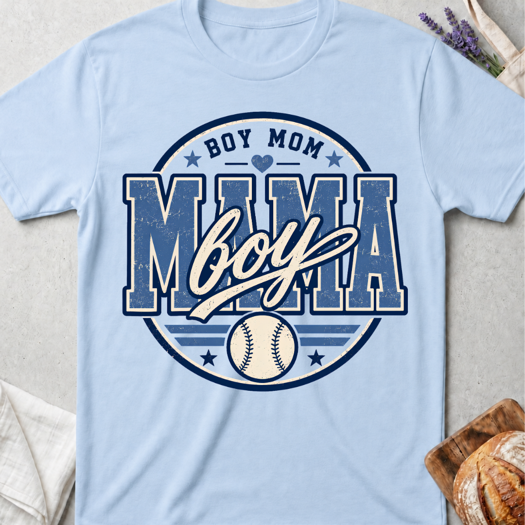 Boy Mom Baseball T-Shirt