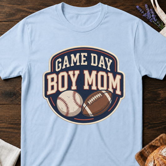 Game Day Boy Mom Sports T-Shirt