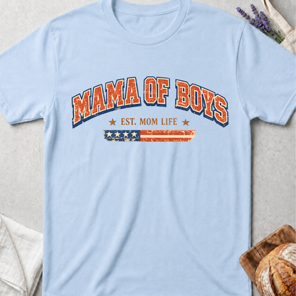 Mama of Boys Patriotic T-shirt
