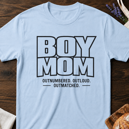 Boy Mom Shirt | Outnumbered Outloud Outmatched