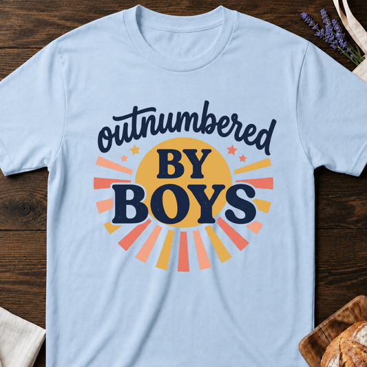 Outnumbered by Boys T-shirt