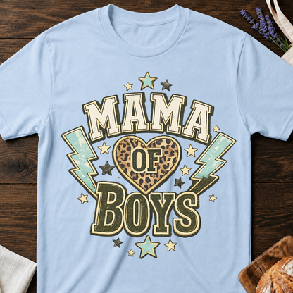 Mama of Boys Leopard T-shirt