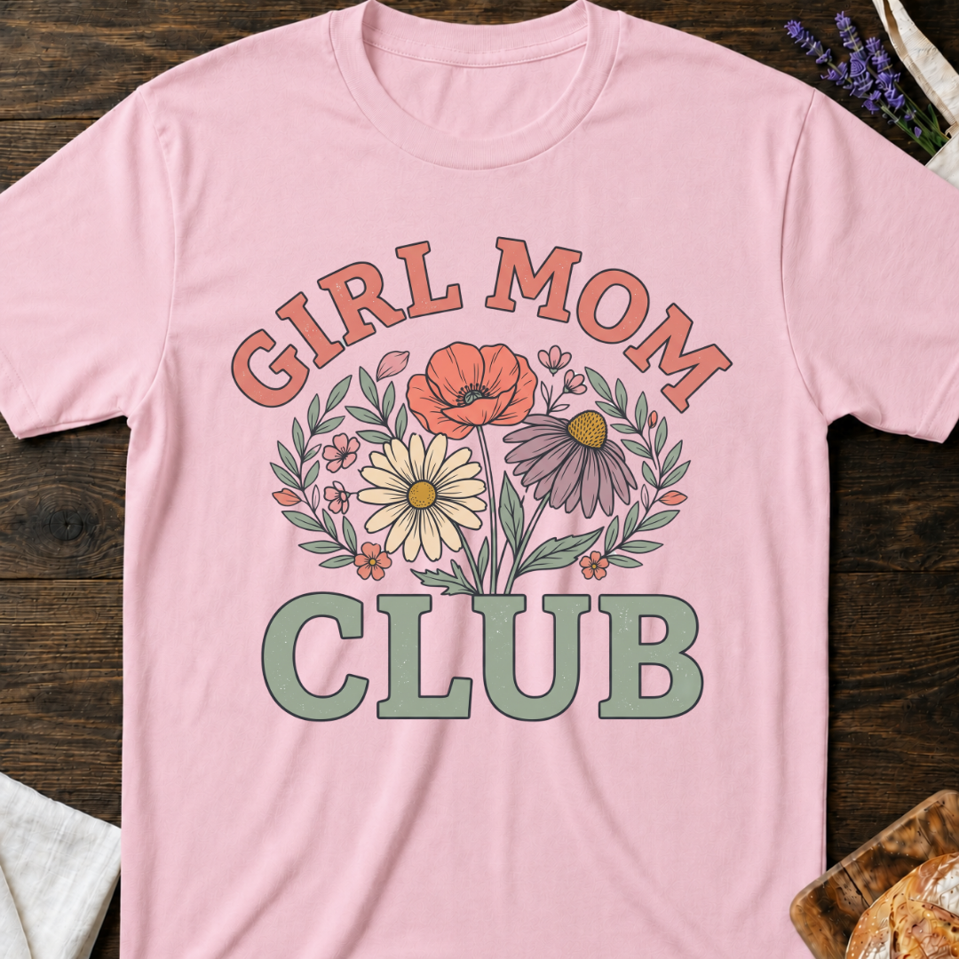 Girl Mom Club Wildflowers T-Shirt