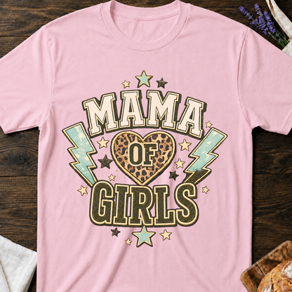 Mama of Girls Leopard T-Shirt