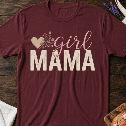 Floral Girl Mama T-shirt