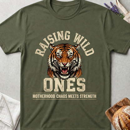 Raising Wild Ones T-Shirt | Motherhood Chaos Meets Strength