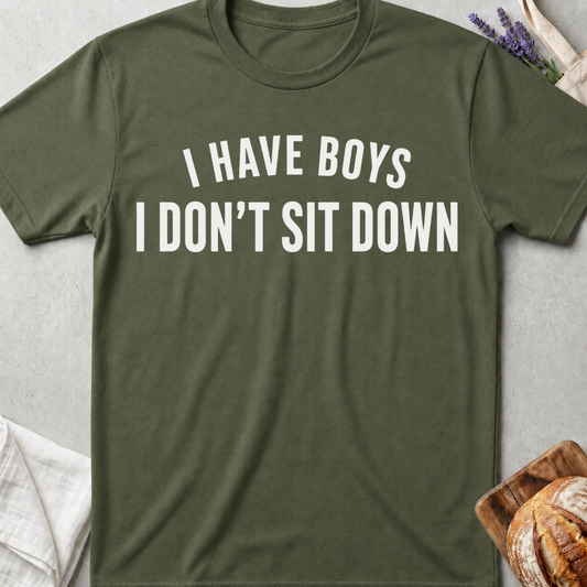 For Moms Who Never Sit Down T-shirt - Funny Mom Life Tee