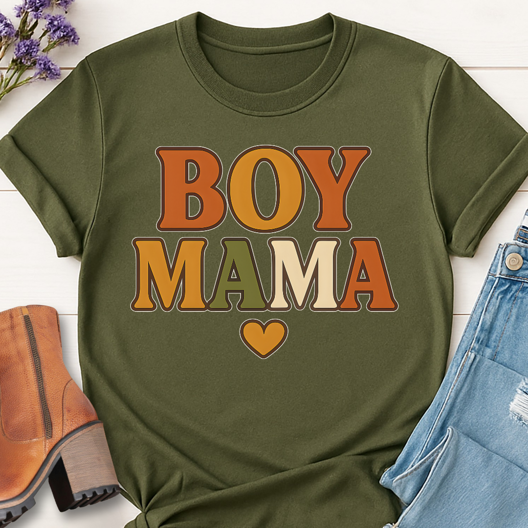Boy Mama Retro T-shirt
