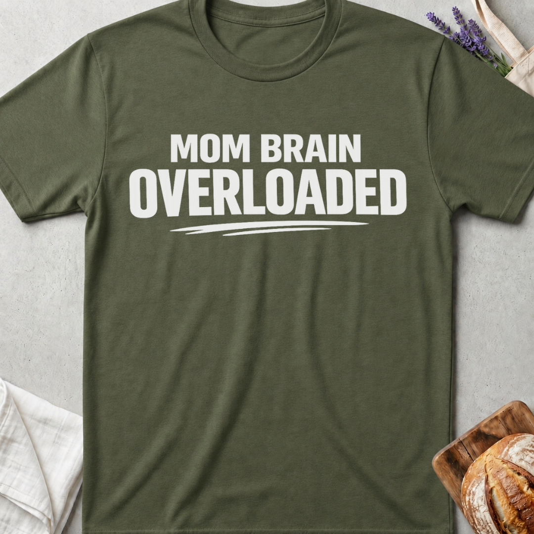 Mom Brain Overloaded Shirt - Tired Mama Tee