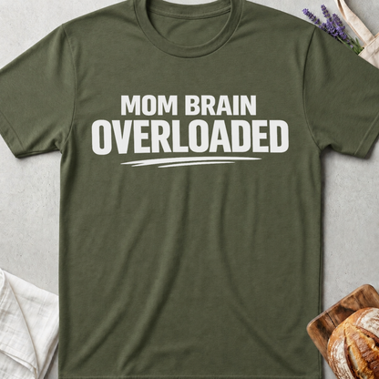 Mom Brain Overloaded Shirt - Tired Mama Tee