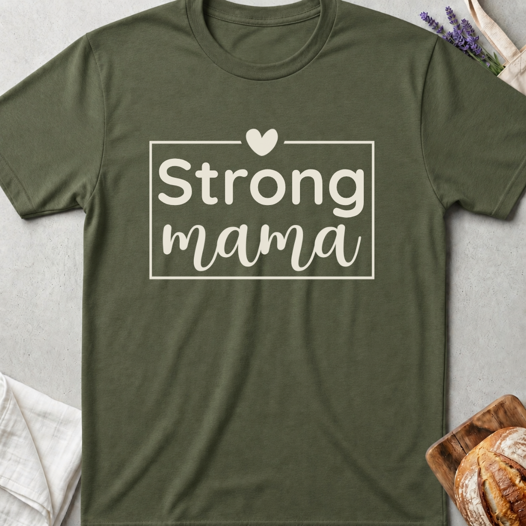 Strong Mama T-Shirt - Cute Mom Life Shirt