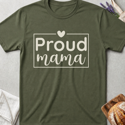 Proud Mama Tee – Minimalist Mom Life Shirt 🤍