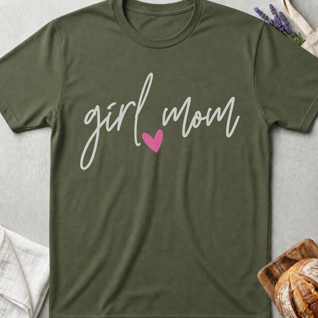 Girl Mom Script T-Shirt - Girl Mama Shirt - Mom Life Tee