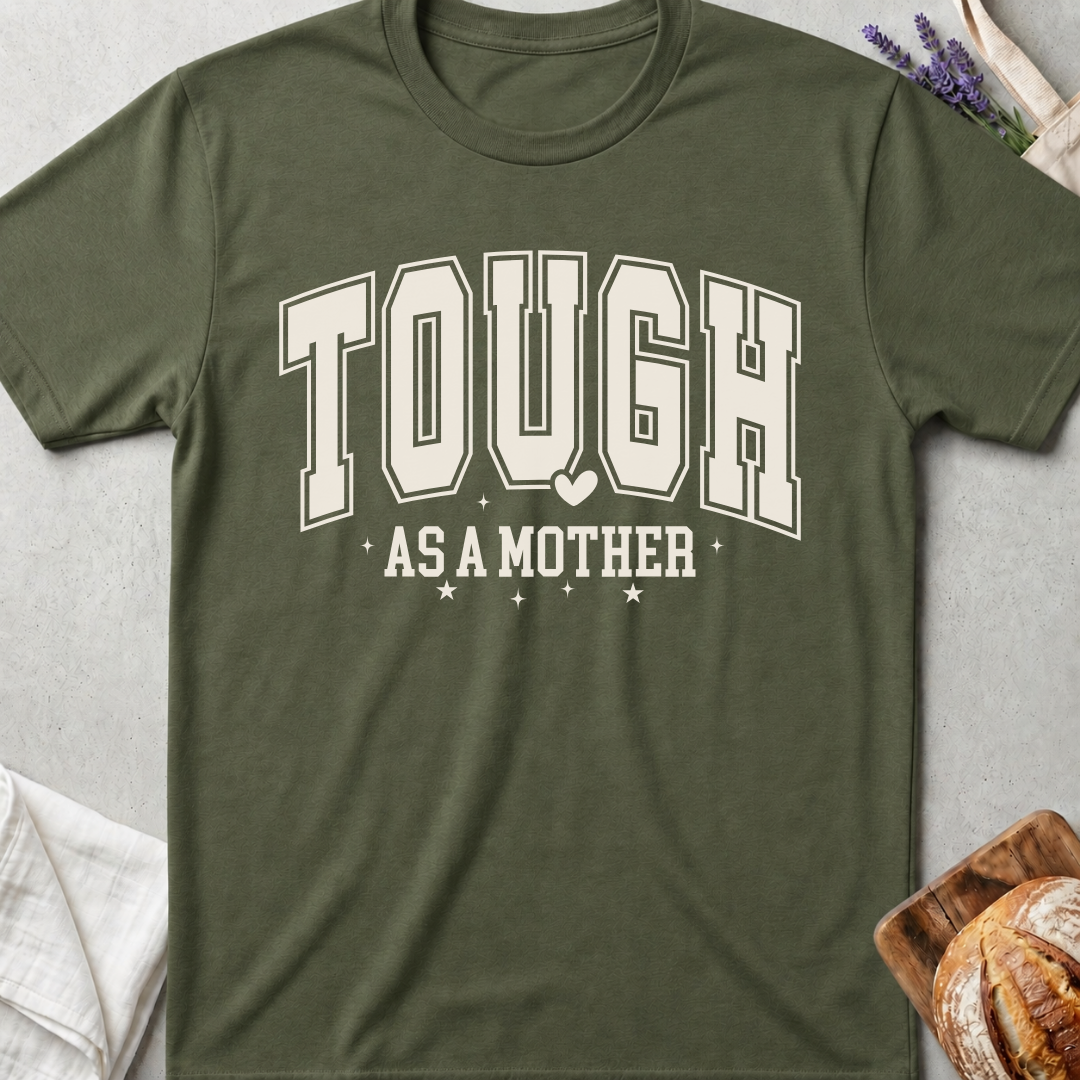 Tough As A Mother Tee – Strong Mom Statement Shirt 🤍