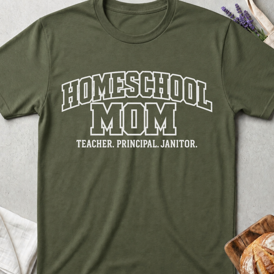 Homeschool Mom T-Shirt | Teacher Principal Janitor Shirt