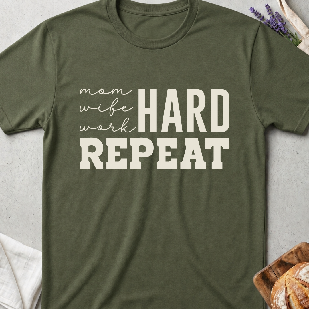 Mom Life Repeat T-Shirt