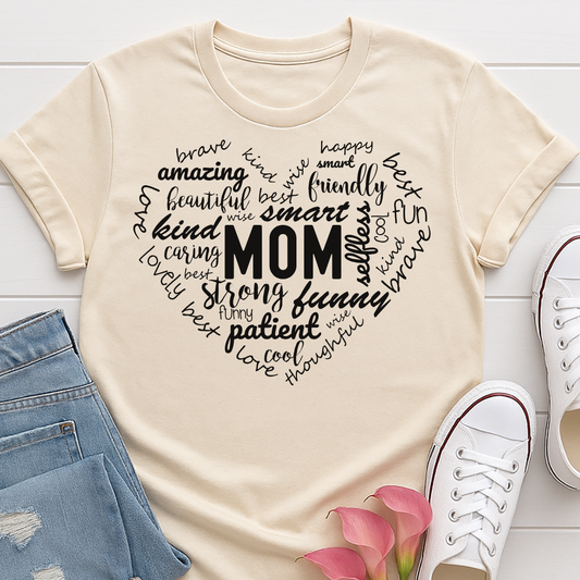 Amazing Mom Word Art T-shirt