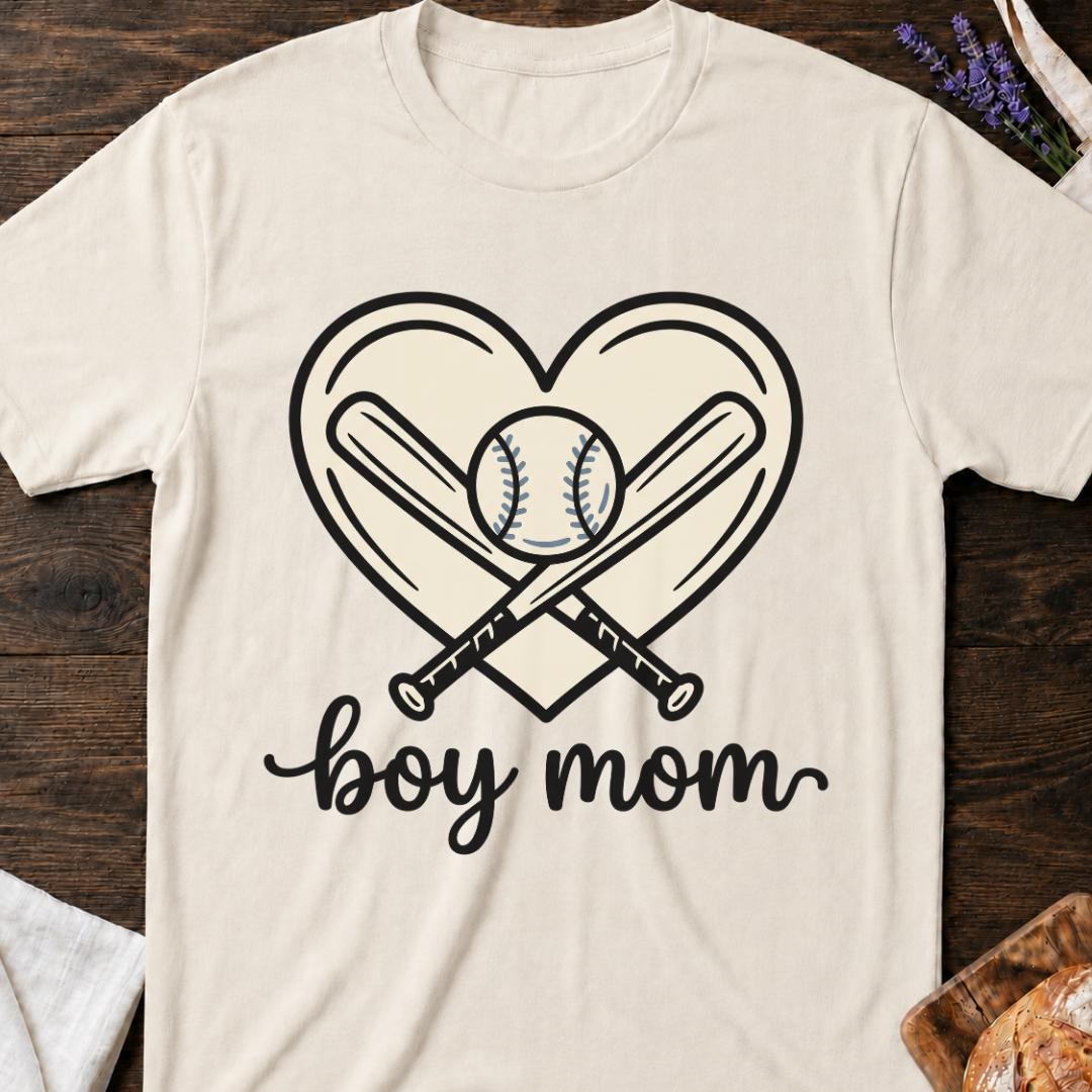 Boy Mom Baseball T-Shirt
