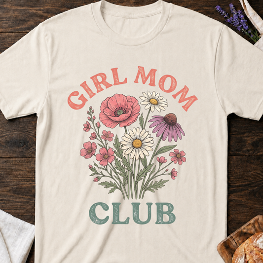Girl Mom Club T-Shirt - Wildflower Graphic Tee