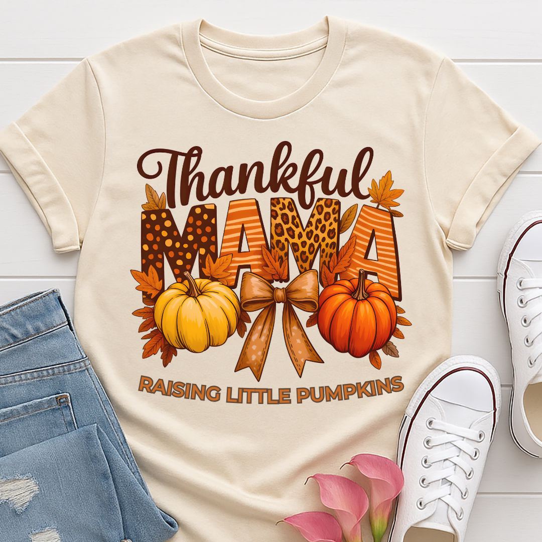 Thankful Mama Raising Little Pumpkins T-shirt