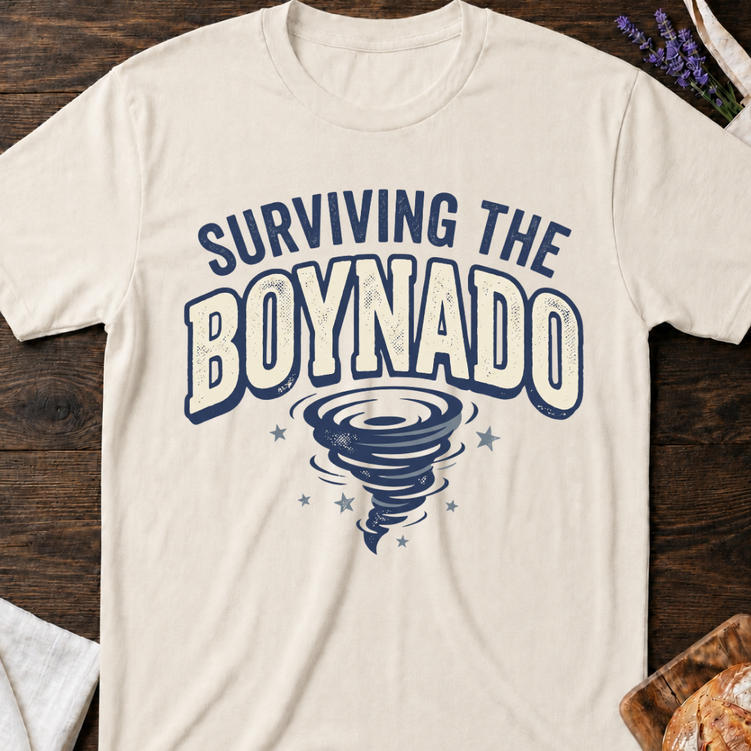 Surviving the Boynado T-Shirt - Funny Mama Tee