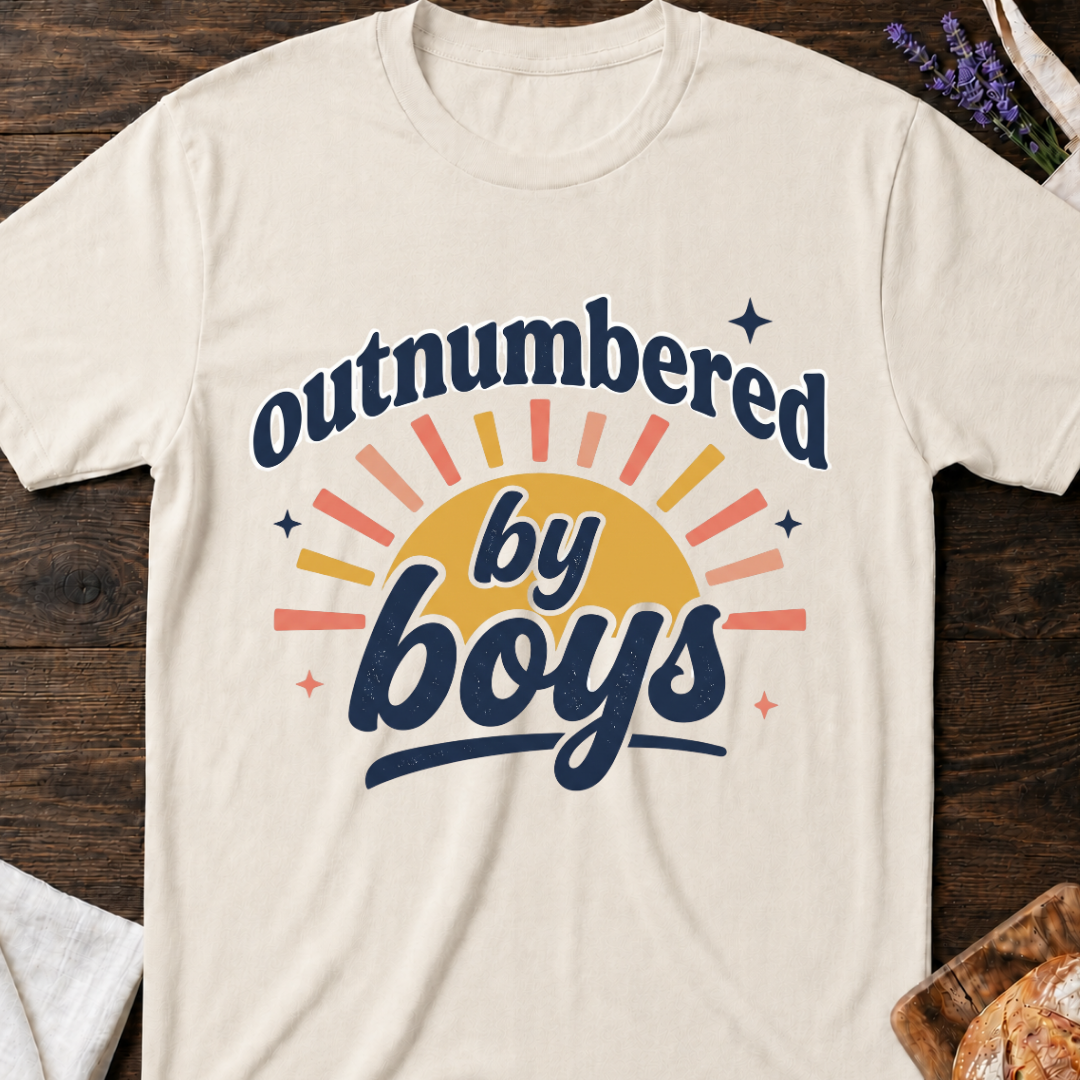Outnumbered by Boys T-Shirt