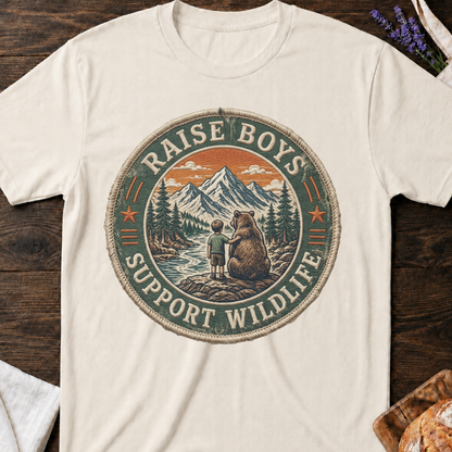 Wildlife Boy Mom T-Shirt