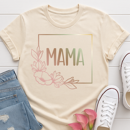 Boho Floral Mama T-shirt