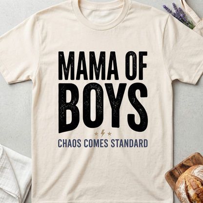 Mama of Boys | Chaos Comes Standard T-shirt