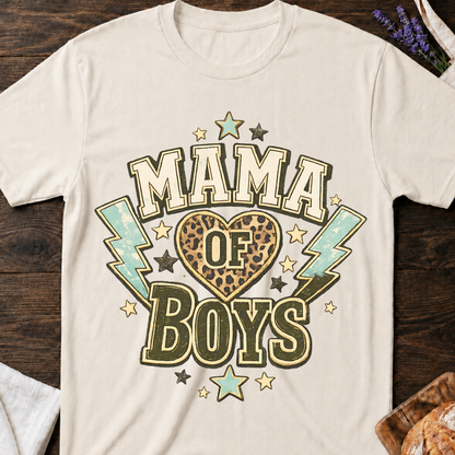 Mama of Boys Leopard T-shirt