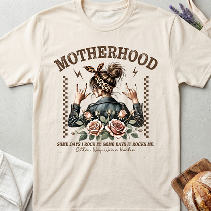 Motherhood Grapic T-Shirt - Some Days I Rock It Shirt - Mom Life Tee