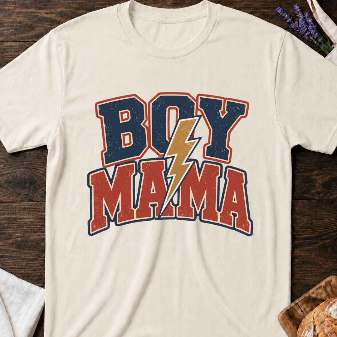 Retro Boy Mama T-Shirt