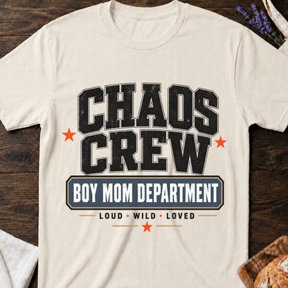 Boy Mom Department T-shirt | Chaos Crew Shirt