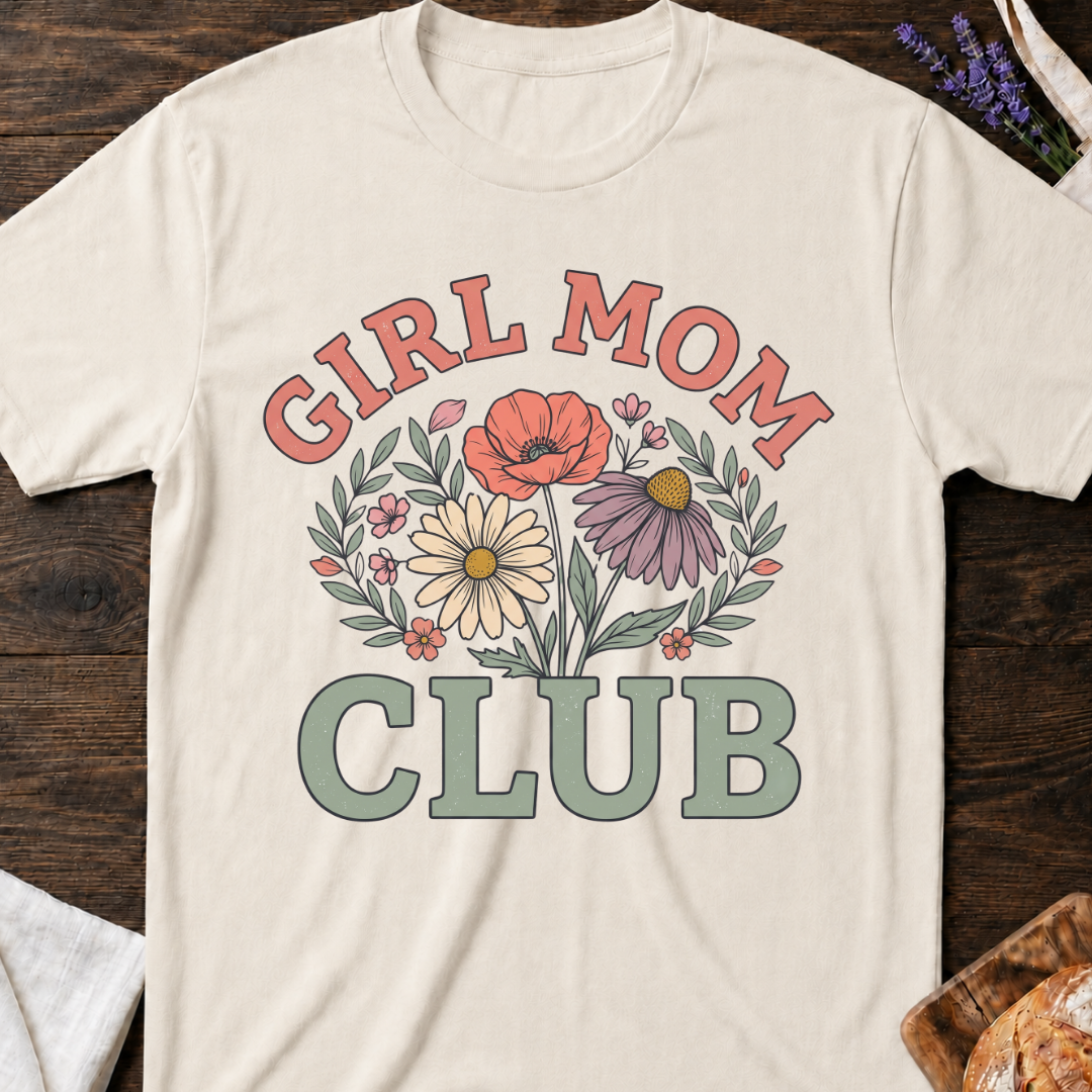 Girl Mom Club Wildflowers T-Shirt