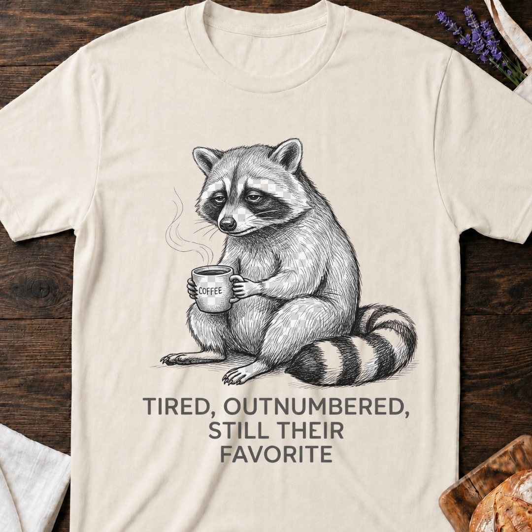 Tired Outnumbered Still Their Favorite T-shirt | Funny Mom Tee