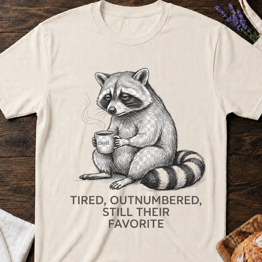 Tired Outnumbered Still Their Favorite T-shirt | Funny Mom Tee
