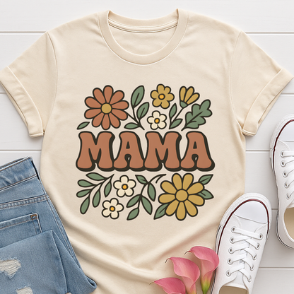 Groovy Floral Mama T-shirt