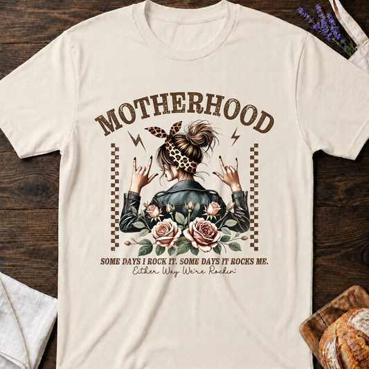 Motherhood Grapic T-Shirt - Some Days I Rock It Shirt - Mom Life Tee