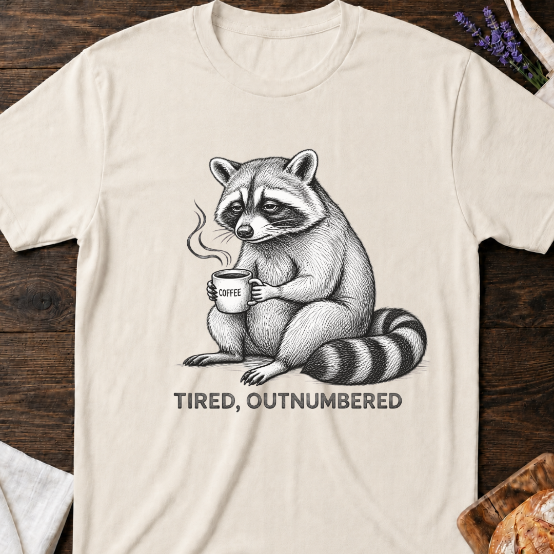 Tired Outnumbered Mom T-shirt