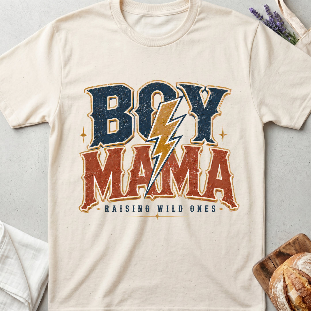 Boy Mama Raising Wild Ones T-shirt | Western Boy Mom Tee